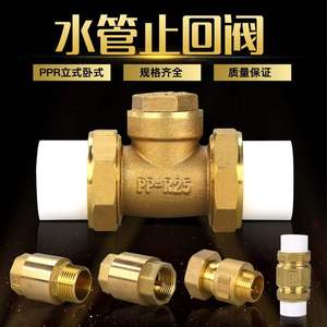 20ppr4分6分止回阀全铜pe水表立卧式马桶pvc水管道单向阀逆止热熔