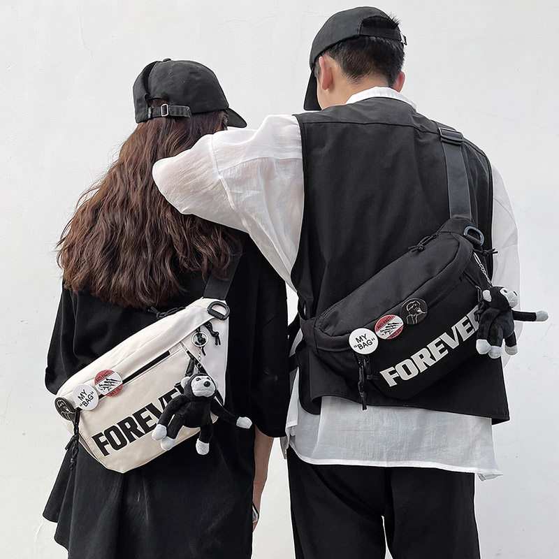 胸包男士ins潮牌运动学生单肩包休闲男生腰包时尚小包女斜挎包