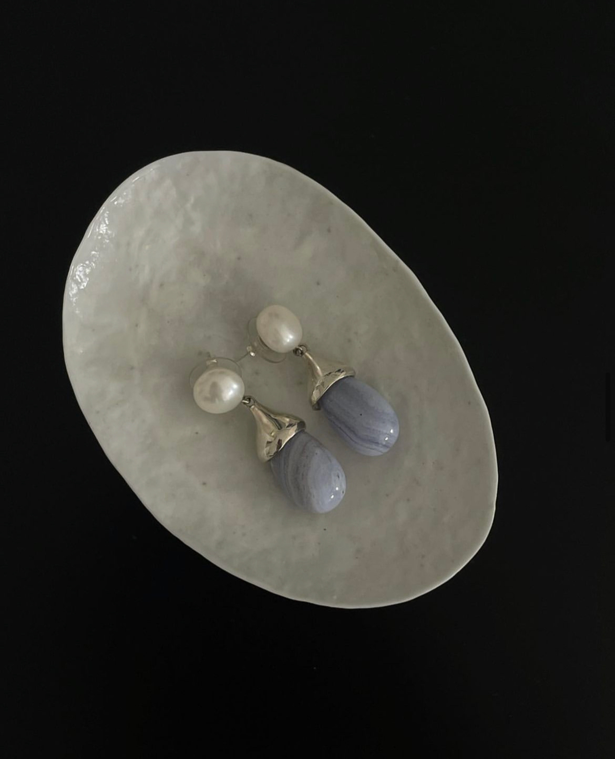 小众设计天然珍珠女耳钉耳环