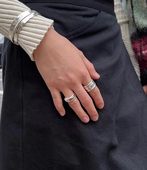 925银宽版 Rosa Multiflora博主feve同款 女戒指coldframe简约高级