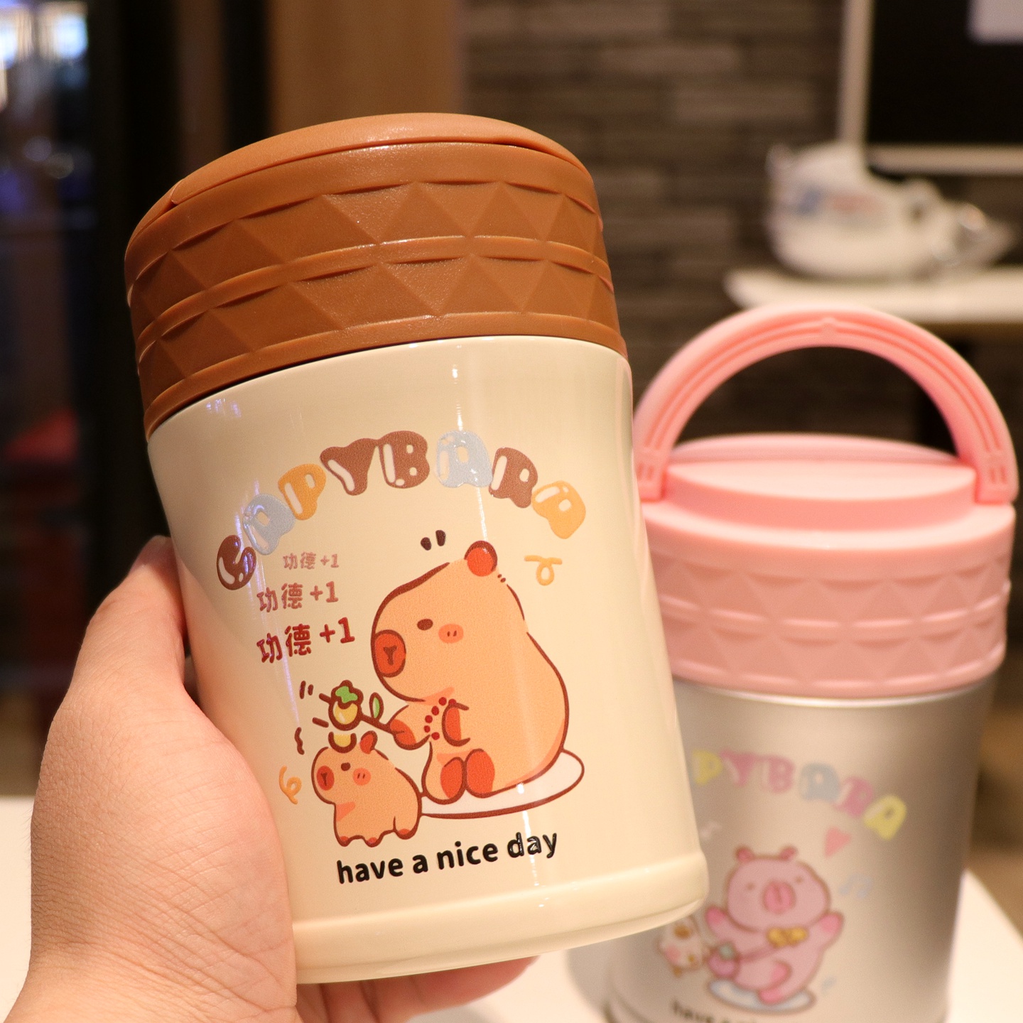 316不锈钢焖烧杯保温杯可爱便携