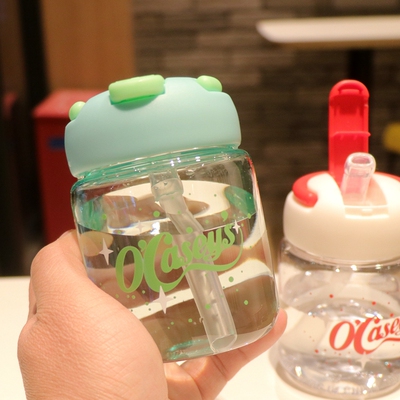 大肚吸管杯夏季喝水杯防摔儿童