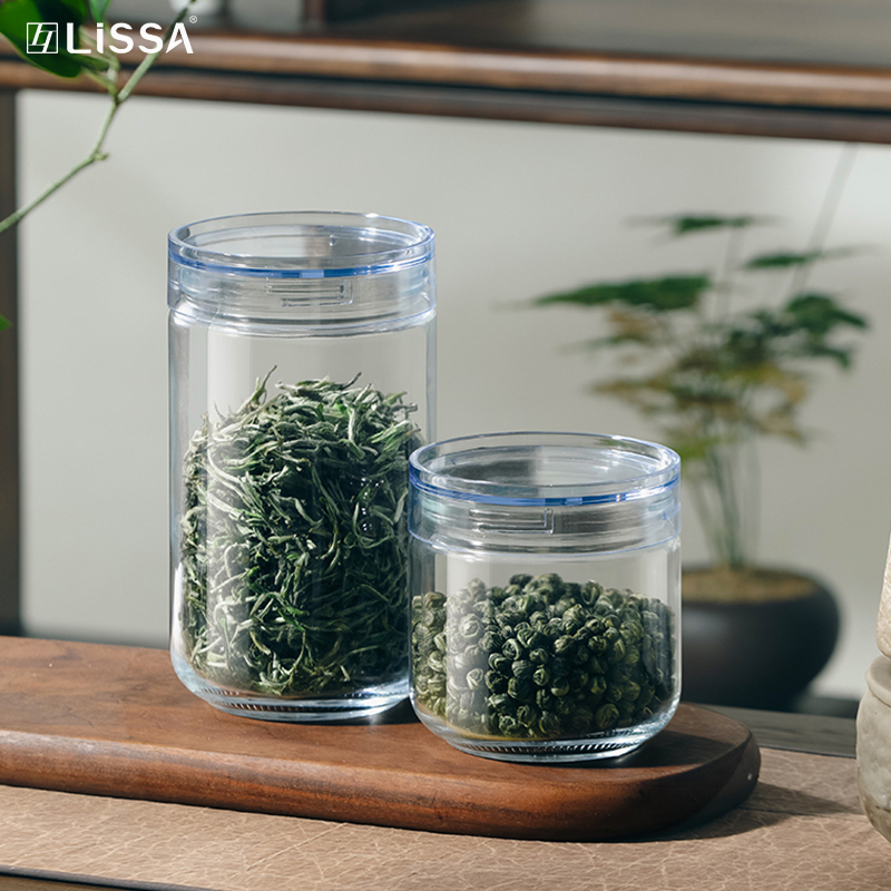 玻璃密封防潮茶叶罐家用分装瓶