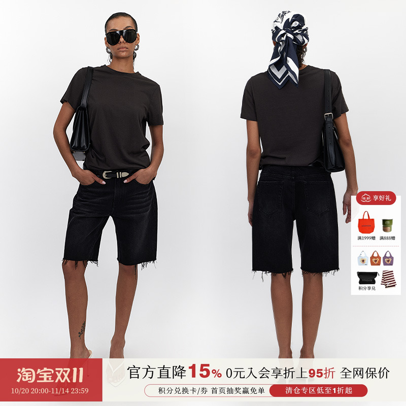 设计师品牌经典牛仔短裤