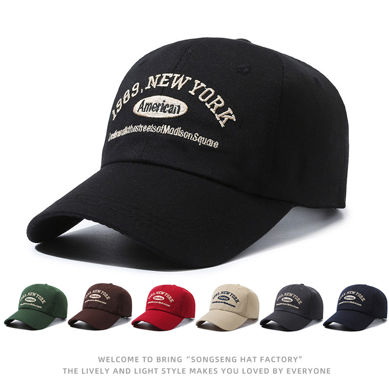 帽子男复古字母刺绣棒球帽女户外运动时尚休闲遮阳防晒鸭舌帽