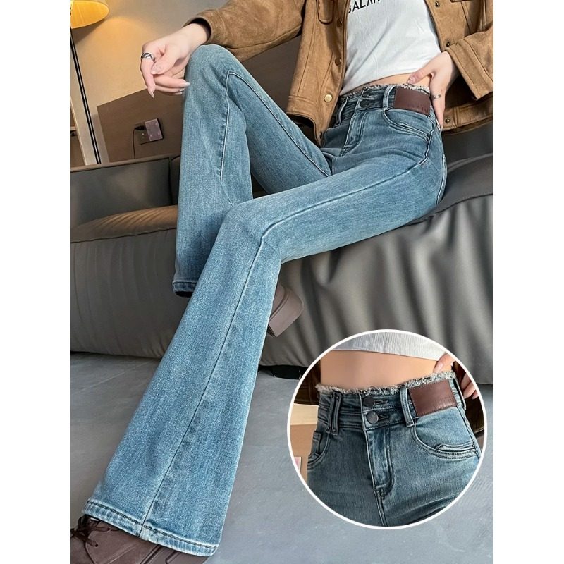 牛仔裤女阔腿裤2026春季新款高腰显瘦休闲百搭修身微喇裤子,女装/女士精品,牛仔裤,淘宝优惠券,粉丝福利购,淘宝优惠卷
