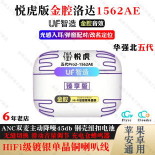 华强北五代悦虎洛达1562AE臻享金腔版顶配pro2降噪无线蓝牙耳机