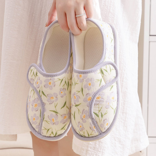 月子鞋春秋包跟4月份5孕妇产妇产后夏季薄款纯棉软底家居棉拖鞋女