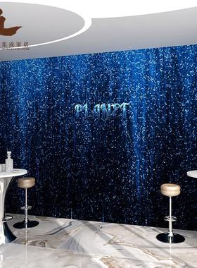 马赛克护墙板KTV亮片格子装修扣板酒吧直播背景墙竹木纤维集成板