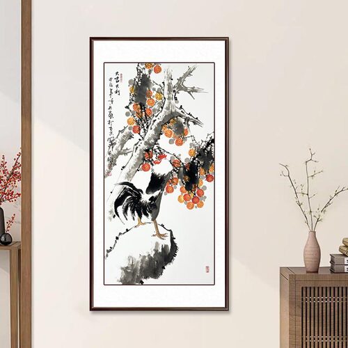 钦若玄关挂画手绘真迹