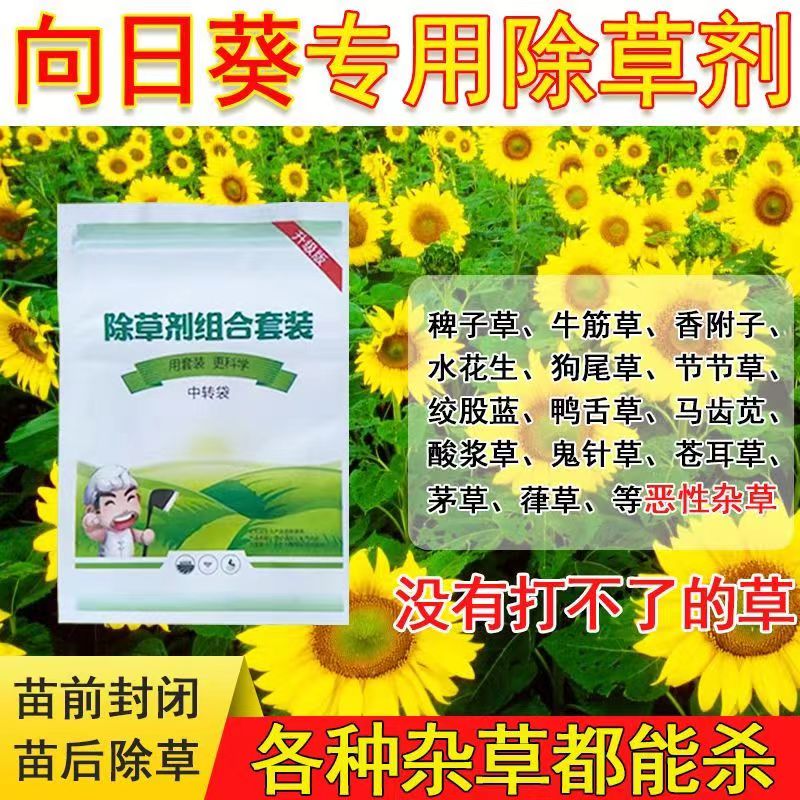 向日葵快速除草剂苗后除草剂安全不伤苗斩草除根封闭除杂草农药