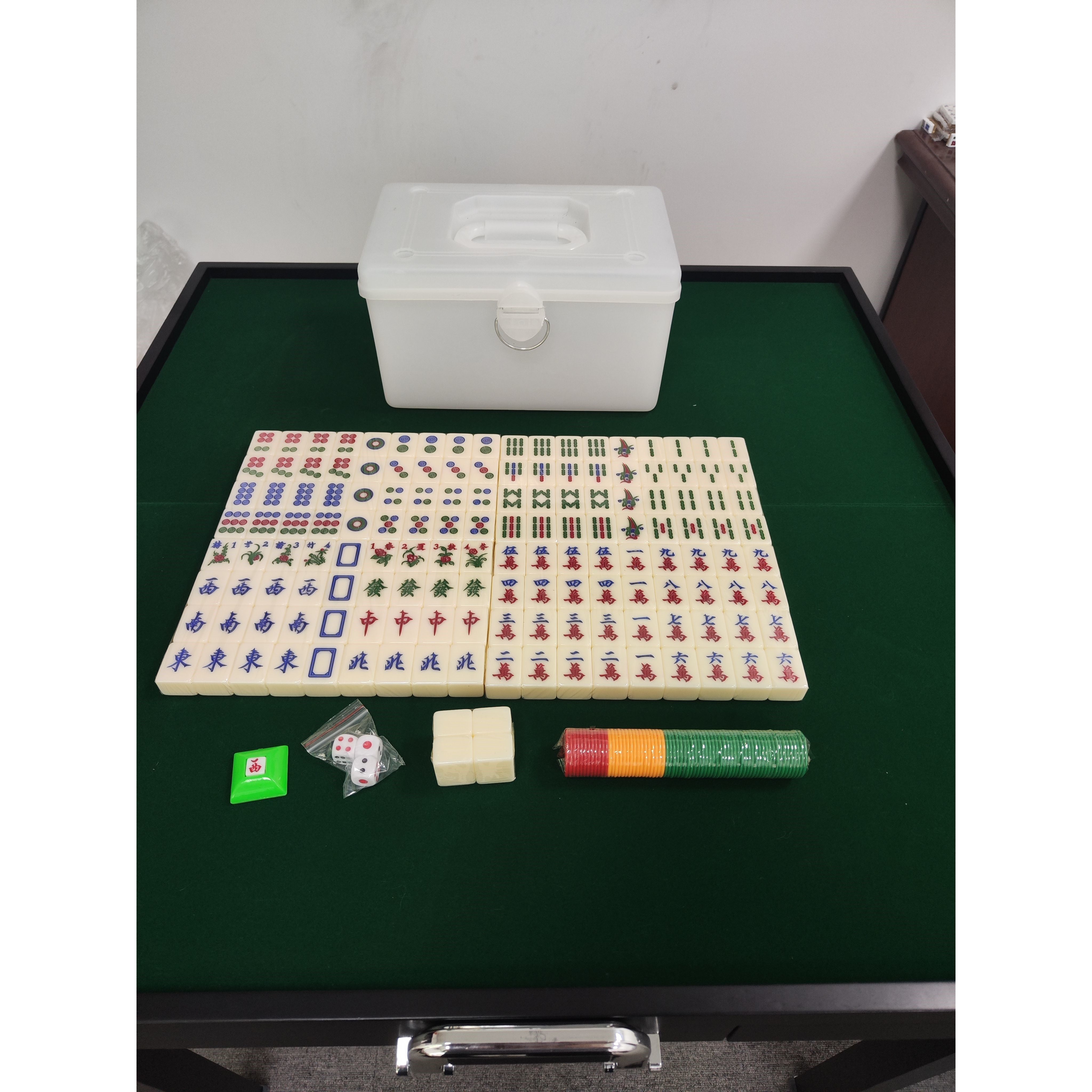 简装三层水晶麻将36亚克力透明牌台湾三层绿白香港礼品牌亚克力
