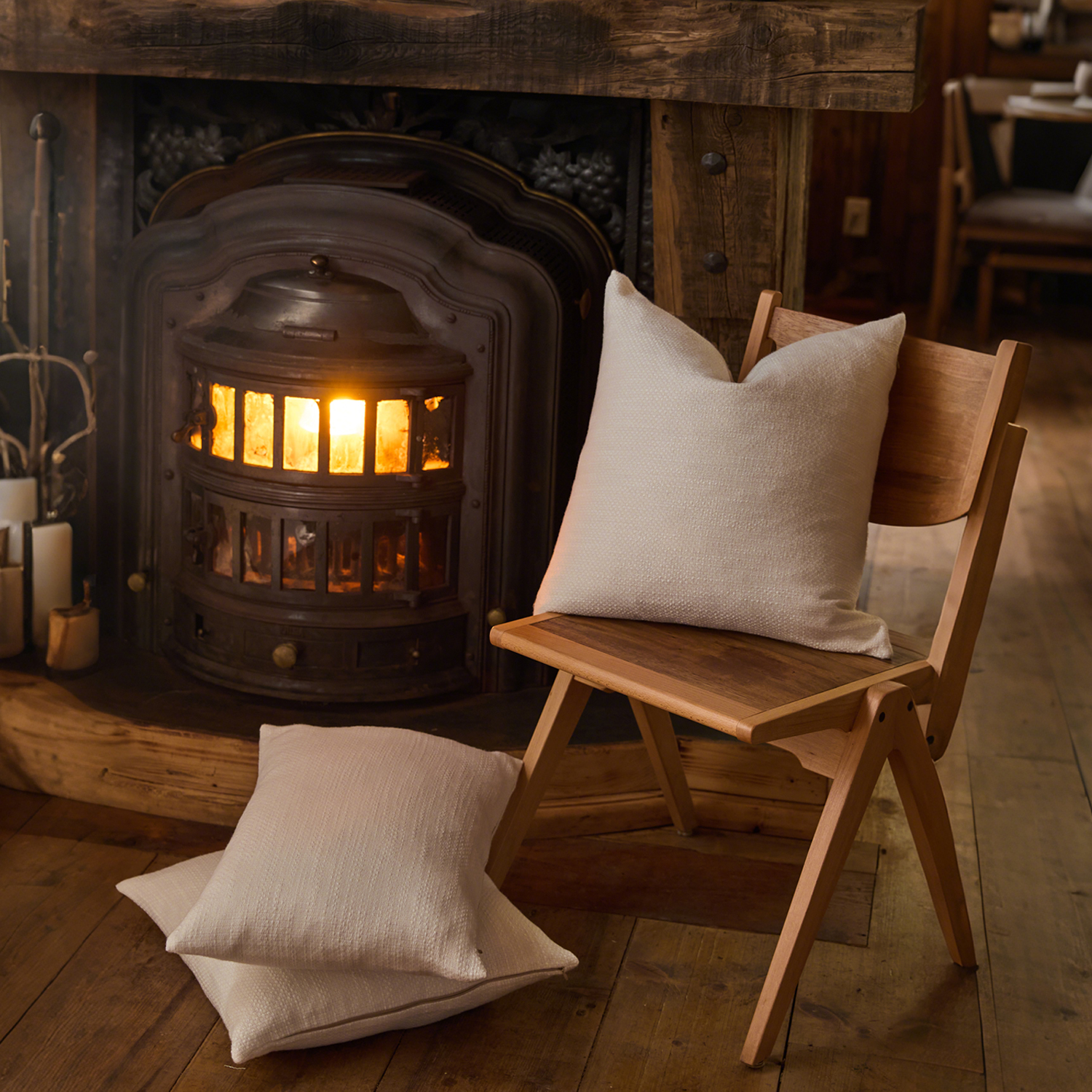 侘寂风中古抱枕轻奢高级感腰枕民宿咖啡厅沙发客厅酒店样板间靠垫