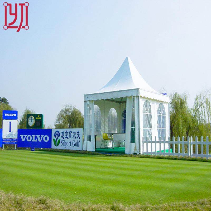 欧式锥顶篷房高尔夫球尖顶篷房户外活动简易锥顶篷房草地休息帐篷