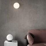 Матовая настольная лампа, стеклянный современный и минималистичный светильник для спальни для гостиной