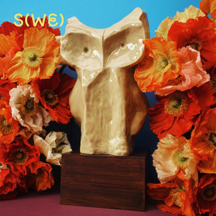 比利时Serax 猫头鹰 After Midnight 花瓶陶瓷花器插花雕塑感