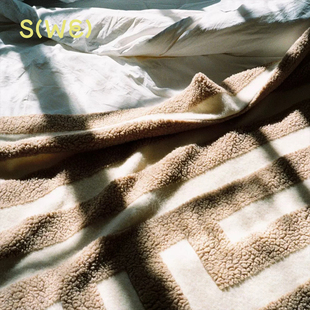 西班牙Dusty Deco Labyrinth Throw 80%羊毛层次毯子沙发毯床尾毯
