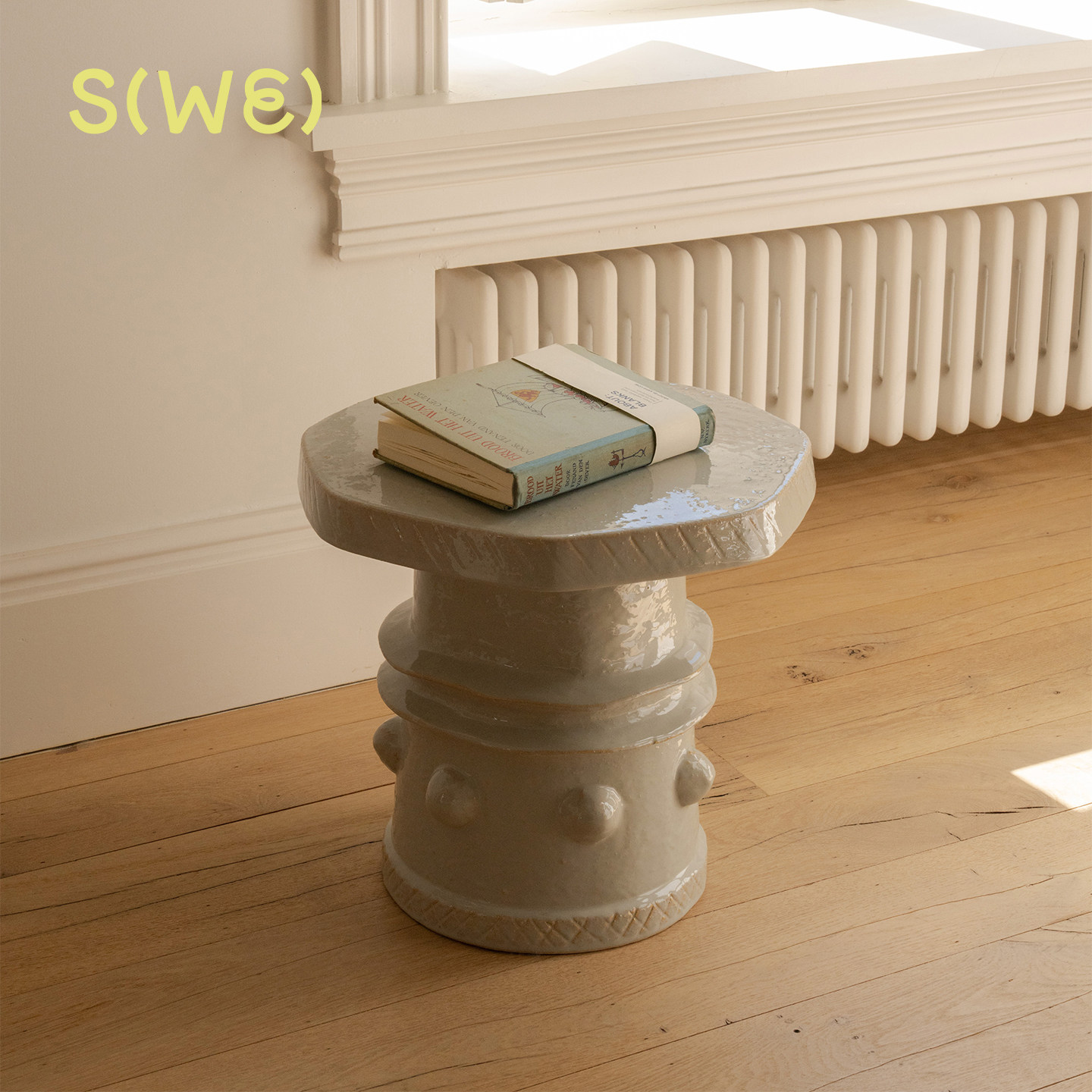 比利时Serax Clara stool 曲线雕塑设计感边几墩子陶瓷艺术多功能,住宅家具,角几/边几,淘宝优惠券,粉丝福利购,淘宝优惠卷