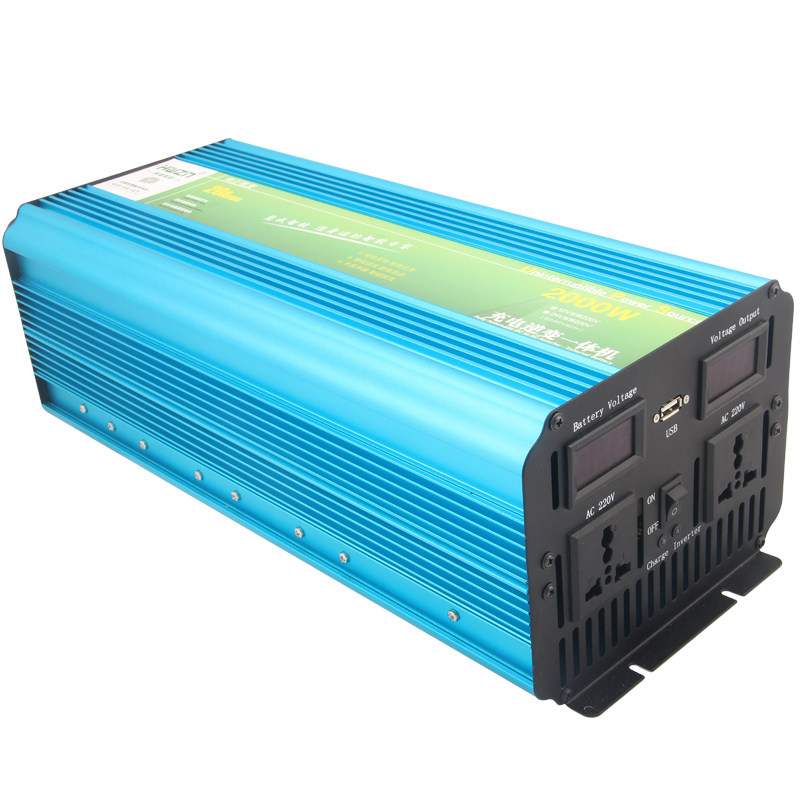 UPS纯正弦波逆变噐充电一体正玄波车用逆变转换器2000W220