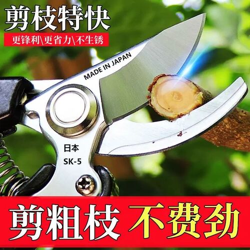 新款不锈钢省力修枝剪稀果剪 葡萄剪摘花椒摘火龙果蔬菜农用工具