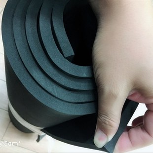 EPDM发泡板 三元乙丙发泡海绵板 单面带胶板 橡胶板隔音板 防震垫