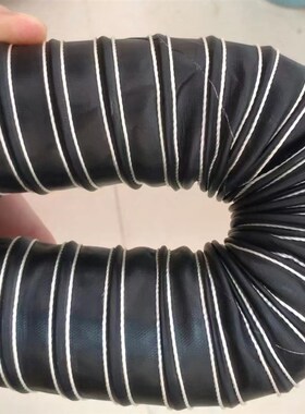 红色矽胶高温风管耐300度排烟通风管防火阻燃耐热除尘管矽胶软管