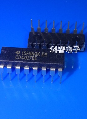 一只也可直拍CD4017BE HCF4017BE 十进制计数器 直插DIP16