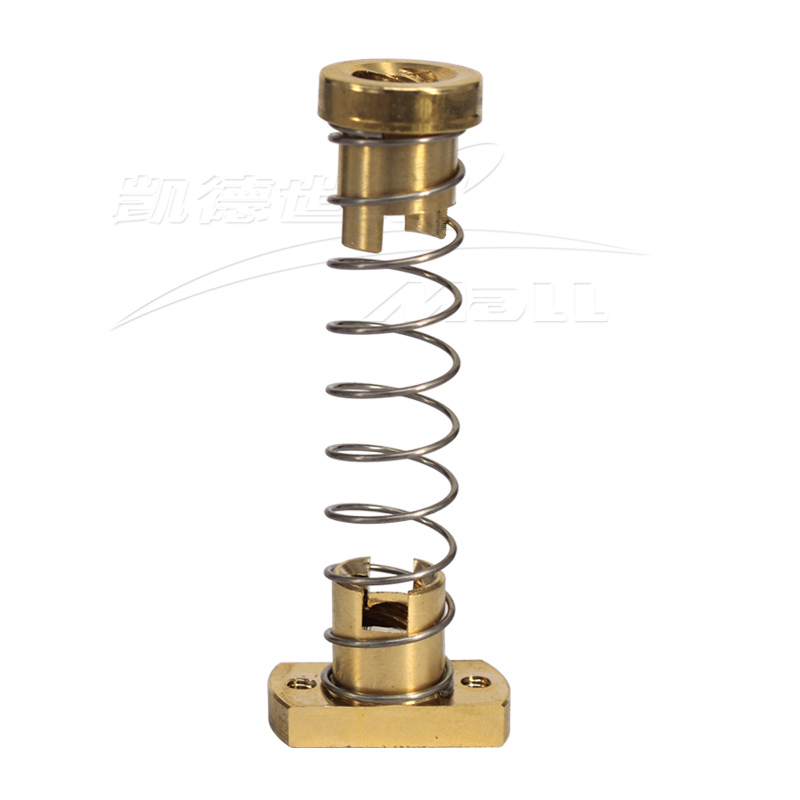 3D打印机T8丝杆消间隙螺母消K回差T型螺纹H型黄铜