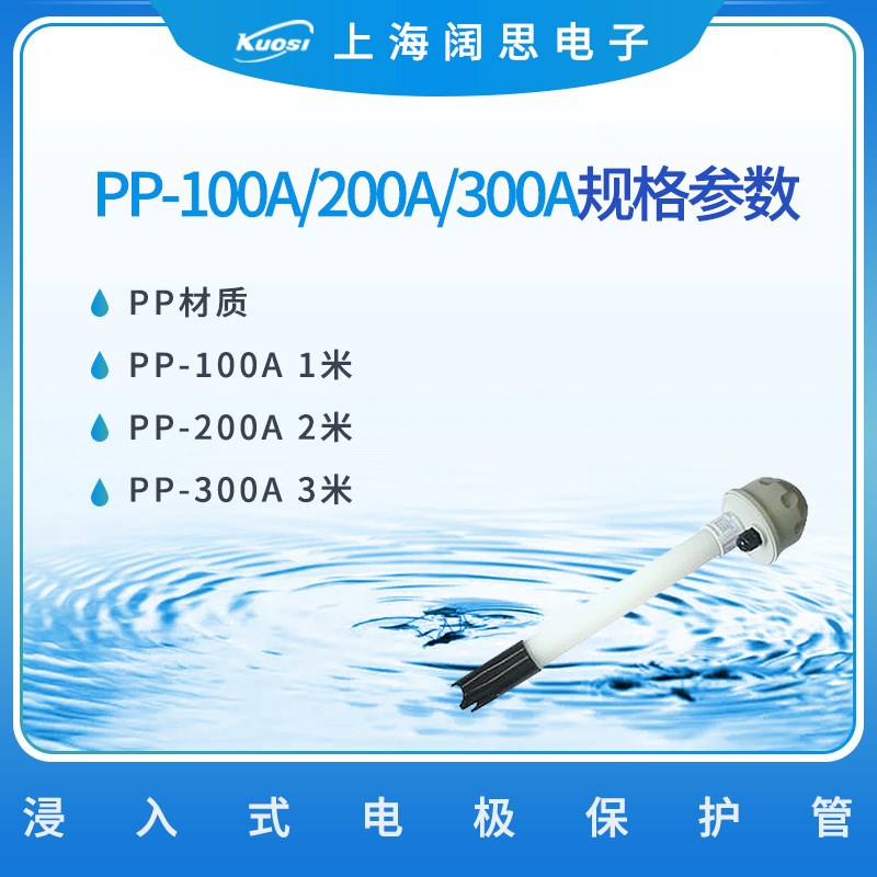 PH计仪表配件含温度探头工业在线pH/ORP浸入式电极保护套管