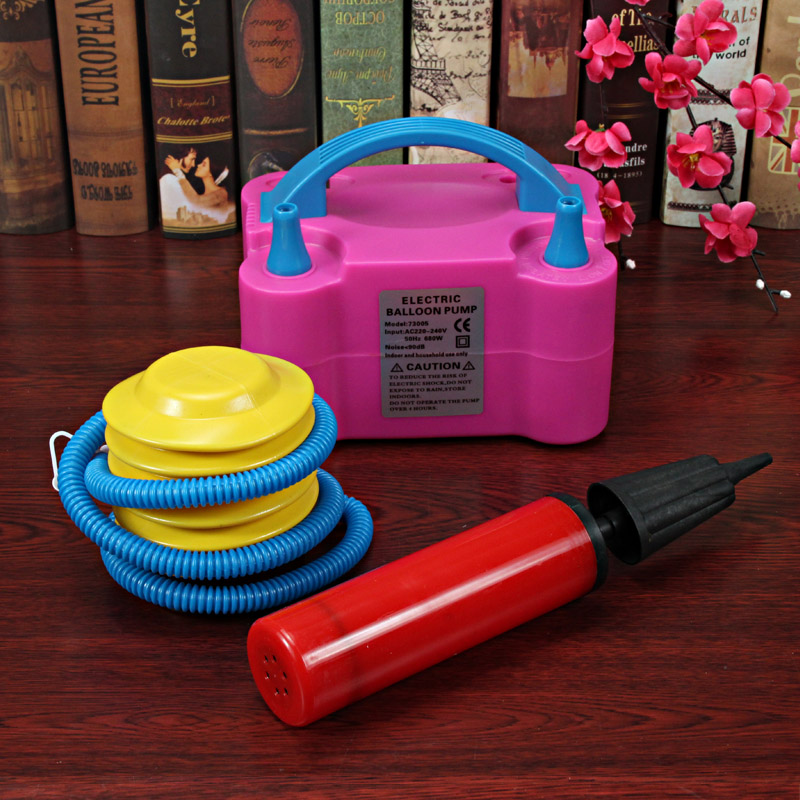 打气筒气球游泳圈手动充气汽球打气充气泵手推脚踩气泵筒装饰工具