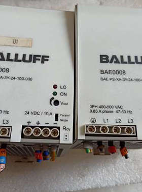 巴鲁夫电源BAE PS-XA-3Y-24-100-006，2