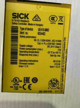 德国继电器 UE410-MM3 订货号60344