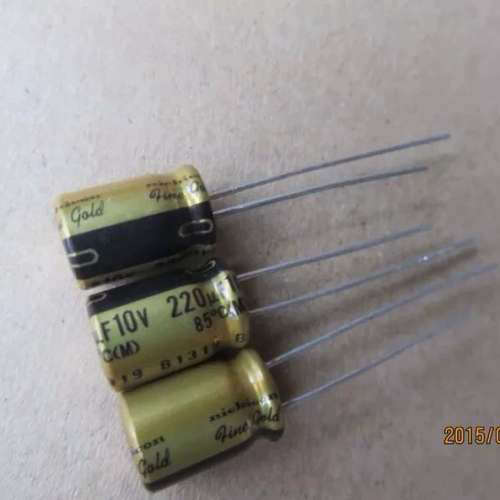 500个10v220uf尼吉康fg铜脚音频电解电容