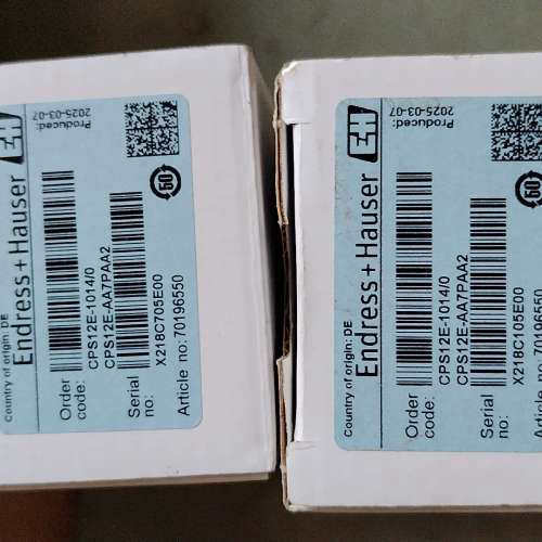 德国E+H恩德斯豪斯电极，型号CPS12E-1014/0