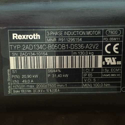 力士乐电机 2AD134C-B05OB1-DS36-A2V2