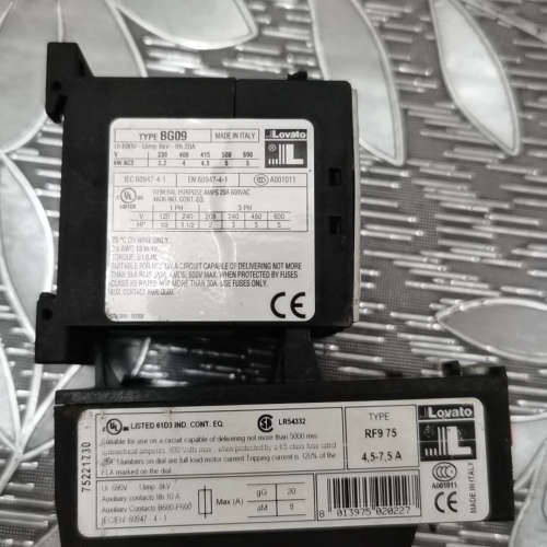 LOVATO RF975 4.5-7.5接触器BG0910A