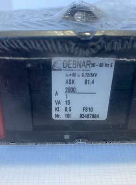 德国DEBNAR电流互感器，型号ASK 81.4，未拆封