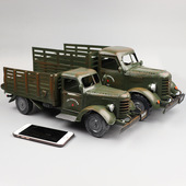 复古大解放CA10运输卡车模型摆件怀旧收藏手工艺品橱窗柜军车摆设