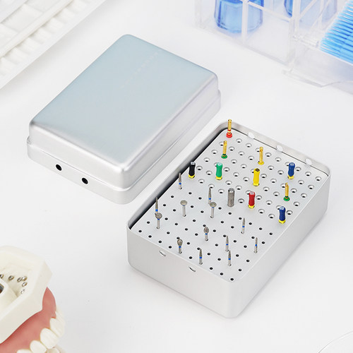 车针消毒口腔牙胶尖放置盒120孔