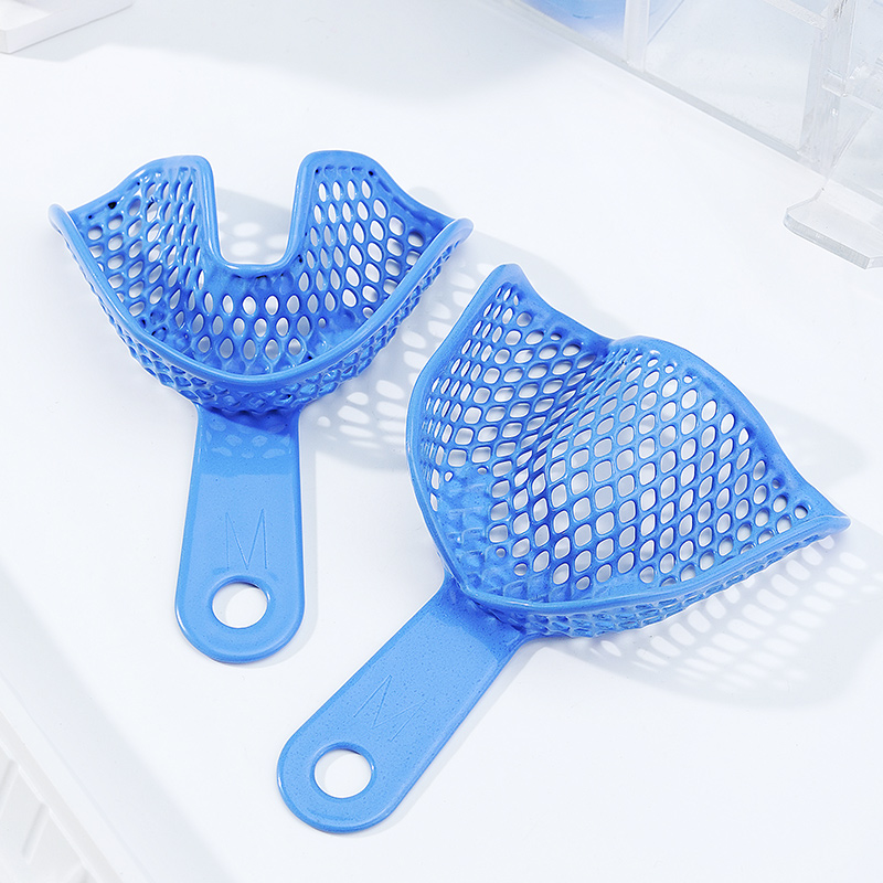 塑钢牙托印膜材口腔托盘架无牙颌全口齿科牙科材料藻酸盐石膏取模