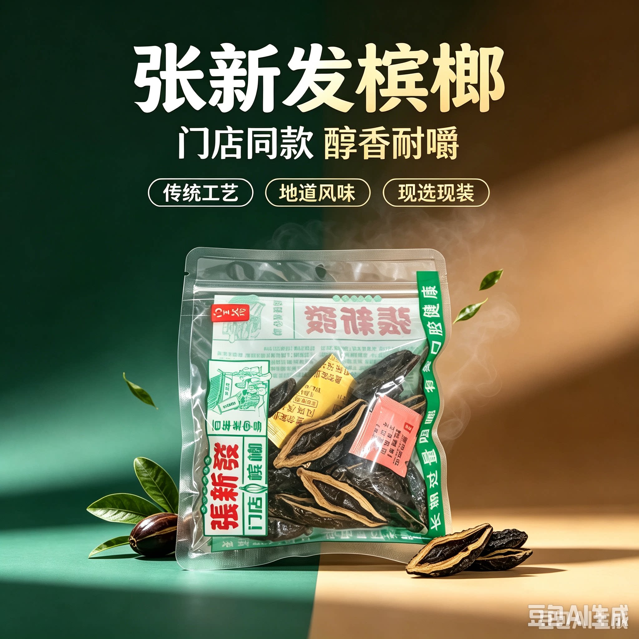 张新发槟榔散包门店槟榔单包装青果烟果劲道鲜果批发零售