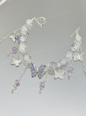 手链高颜值学生党新款高颜值学生党古风流苏蝴蝶闺蜜手串女高级感