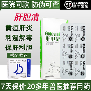 球球肝胆清板蓝根片脂肪肝宠物犬猫胰腺炎保肝药护胆黄疸腹水肝炎