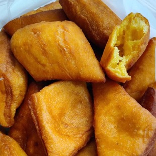 胶东招远甜味地瓜果子特色发面鱼纯花生油炸手工三角地瓜鱼嘎达子