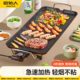 原始人电烧烤炉家用室内韩式 电烤盘烤肉盘多功能铁板烧烤肉机烧烤