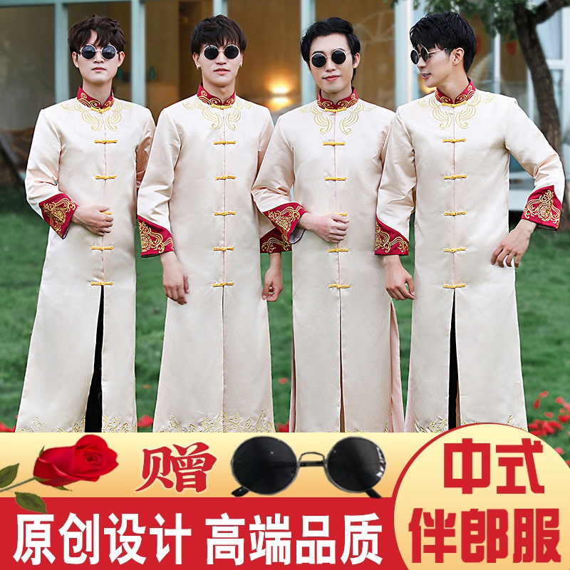 搞笑马褂兄弟团个性抢亲伴郎服