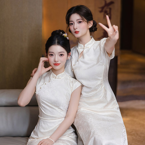 新中式伴娘服女2026新款夏季旗袍