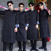 长袍唐装 伴郎服兄弟装 马褂 大码 长衫 中式 婚礼服中国风接亲兄弟团装