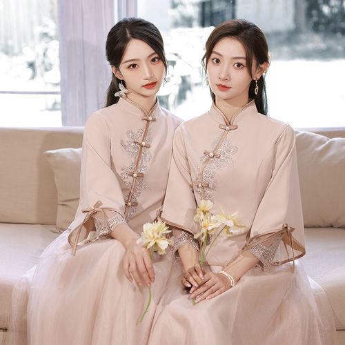 伴娘服中式2026夏季新款姐妹团装