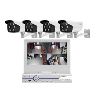 夜视监控器全套设备家用室外店铺商用 48路POE高清摄像头套装